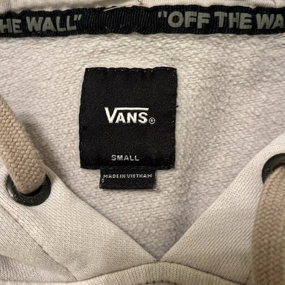 Women’s VANS Hoodie - Size Small (Cream and Blue) - Picture 4 of 5